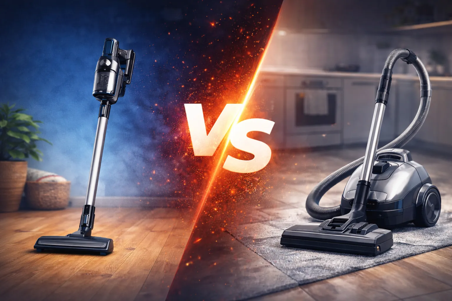 Illustration de l'article : Aspirateur balai ou traîneau : lequel choisir en 2026 ? Comparaison Détaillée