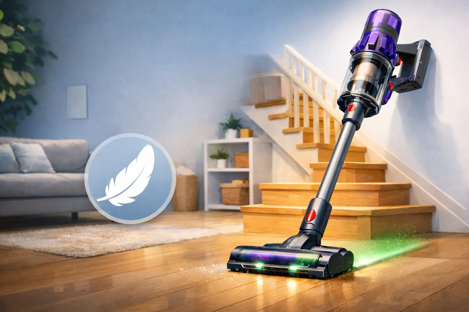 Illustration de l'article : Meilleur aspirateur léger 2026 : escaliers, petits logements