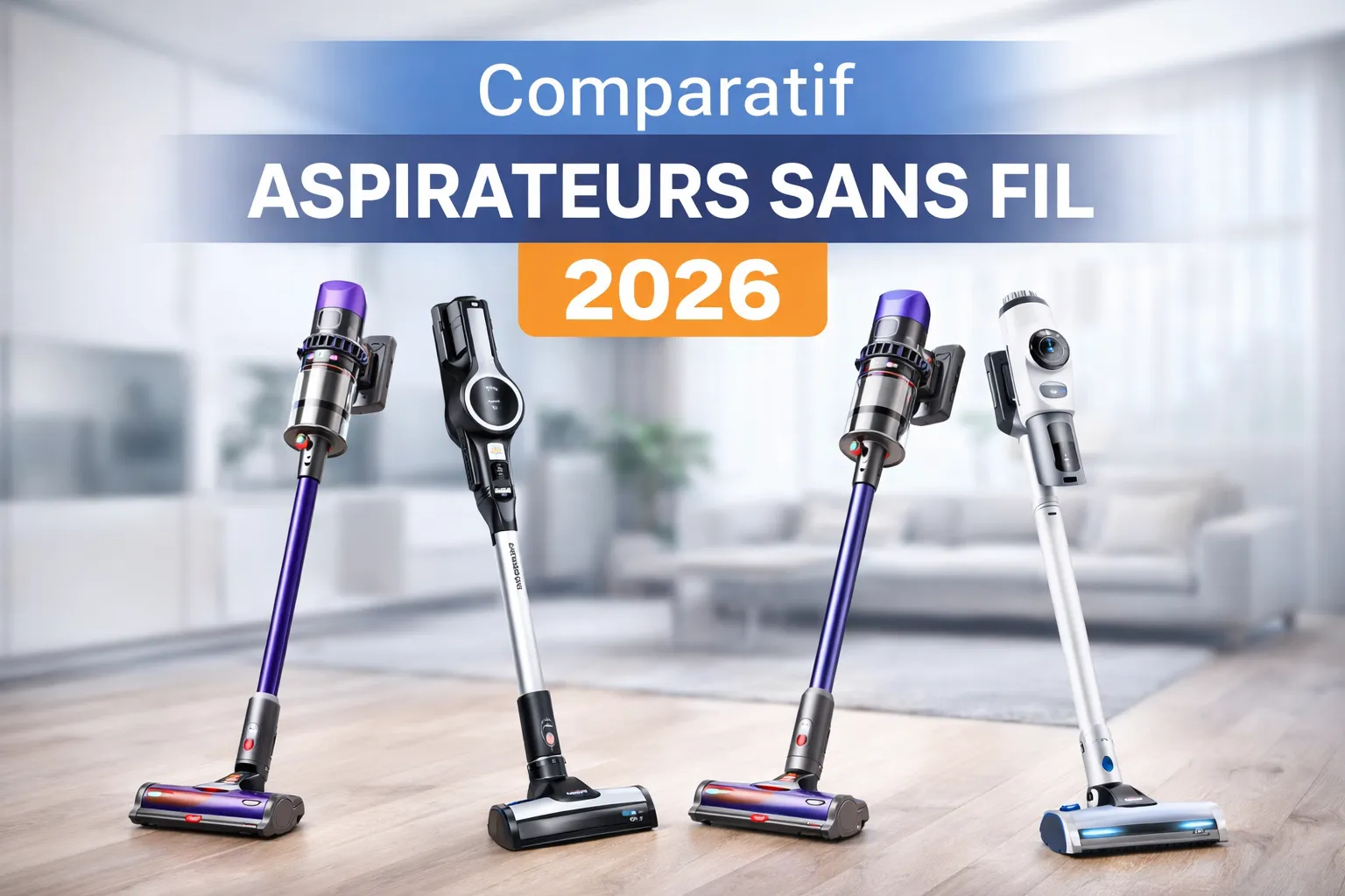 Illustration de l'article : Aspirateur sans fil 2026 : comparatif de 10 modèles testés