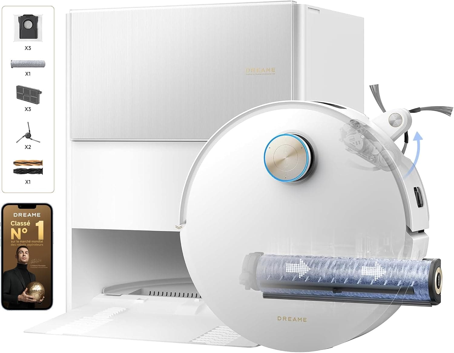 Photo de l'aspirateur Dreame Aqua10 Ultra Roller Complete