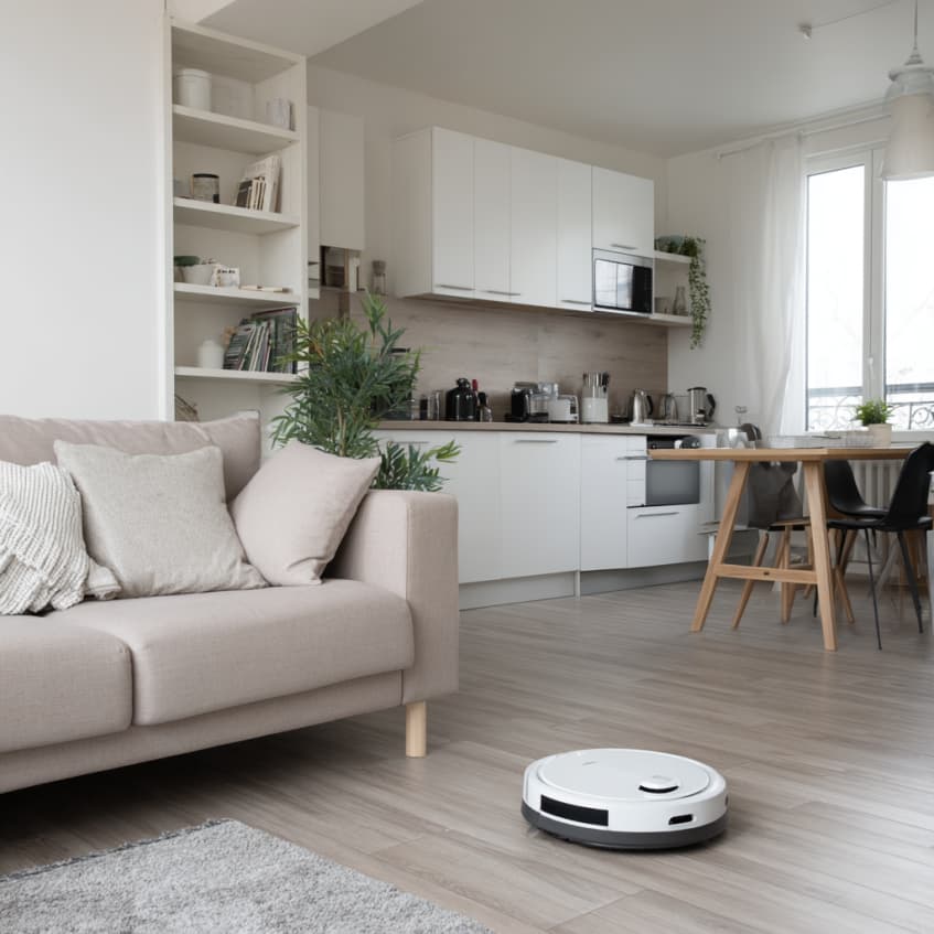 Illustration de l'article : Aspirateur studio et petit appartement 2026 : compact et pas cher