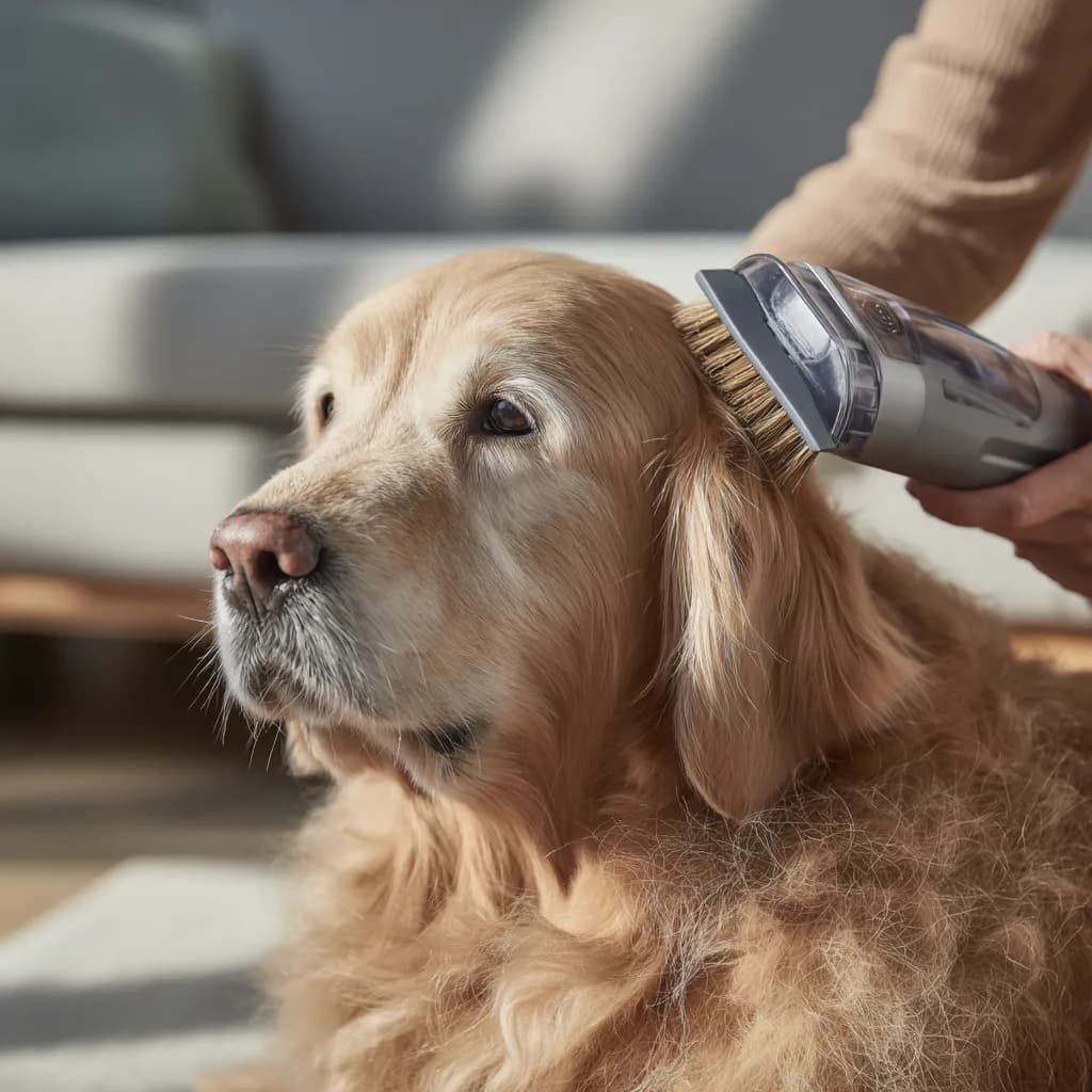 Illustration de l'article : Aspirateur de Toilettage pour Chien et Chat : Capturer les Poils à la Source (2026)
